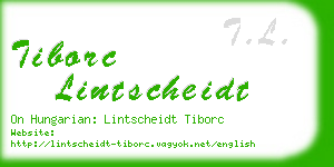 tiborc lintscheidt business card